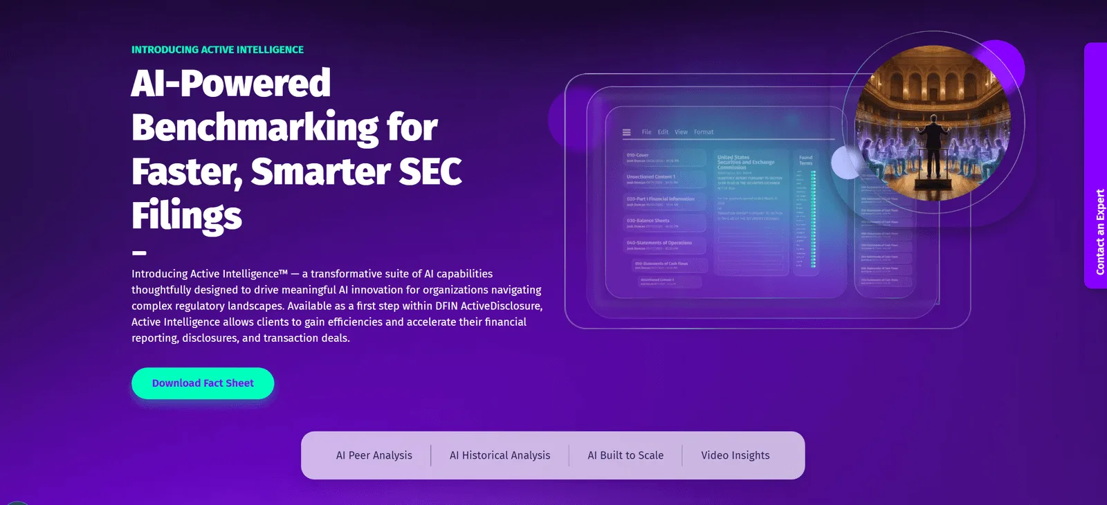 DFIN AI Services — financial-document AI for regulatory workflows — case study