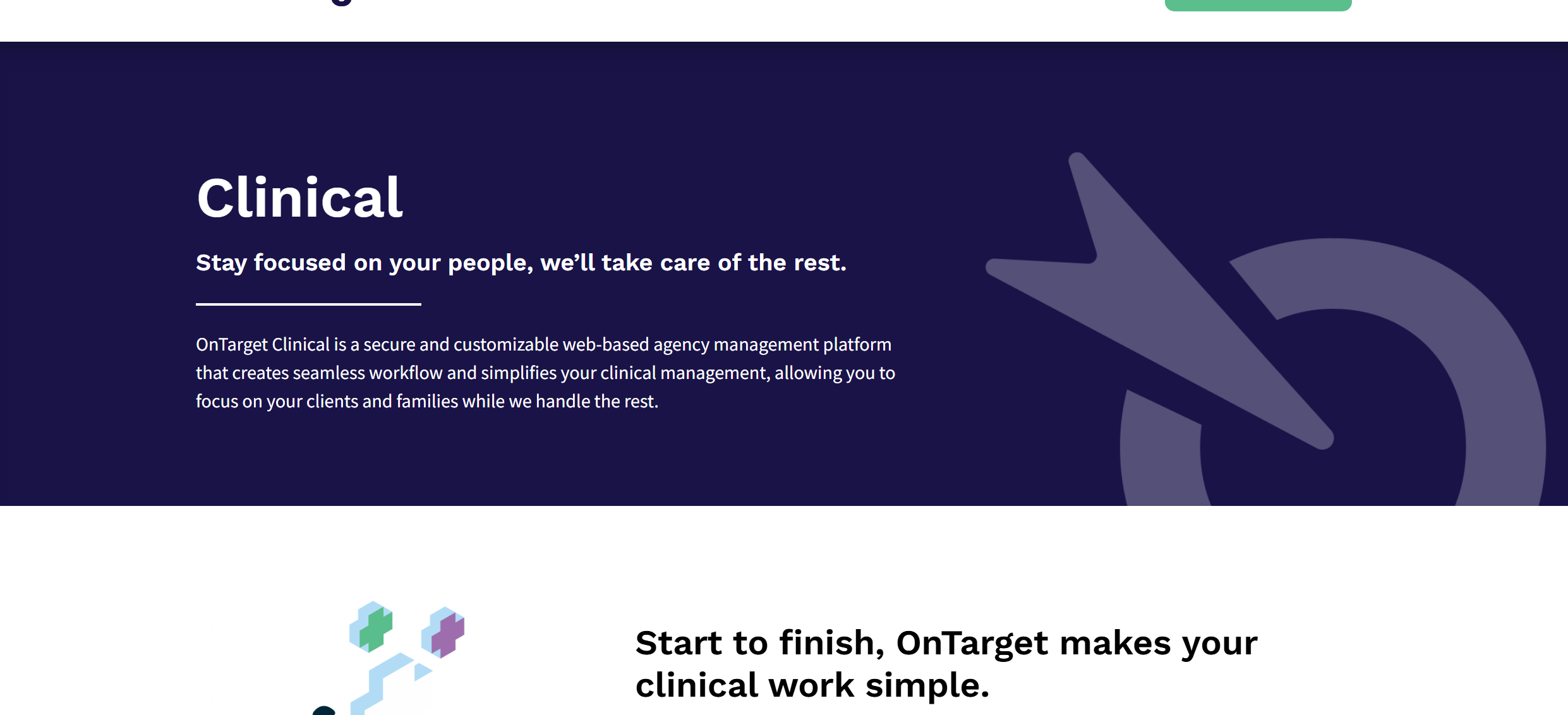 On Target Clinical — integrated EHR, billing, and payroll for behavioral health